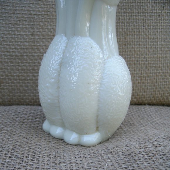 Vintage Avon Poodle Bath Oil Bottle milk glass - Picture 13 of 16